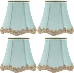 4 Pcs Chandelier Shades E27 Lamp Shades European Style Cloth Lampshade