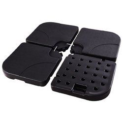 20" Patio Offset Water Filled Plate Umbrella Base Sand