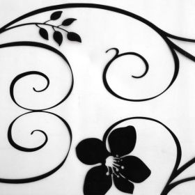 Flower Vine - Self-Adhesive Embossed Window Film Home Decor(Roll)